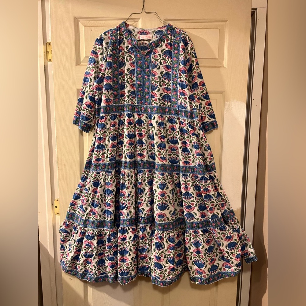 Mary Marshmallow Eclectic Fun Colroful Midi Dress